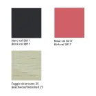 Stool in Solid Beech with Fabric Seat Made in Italy - Regensburg Viadurini