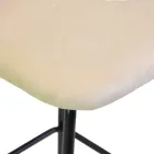 Velvet Stool with Metal Frame in Different Finishes - Penna Viadurini