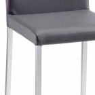 Modern stool in Alwyn H 94 cm eco-leather, made entirely in Italy Viadurini