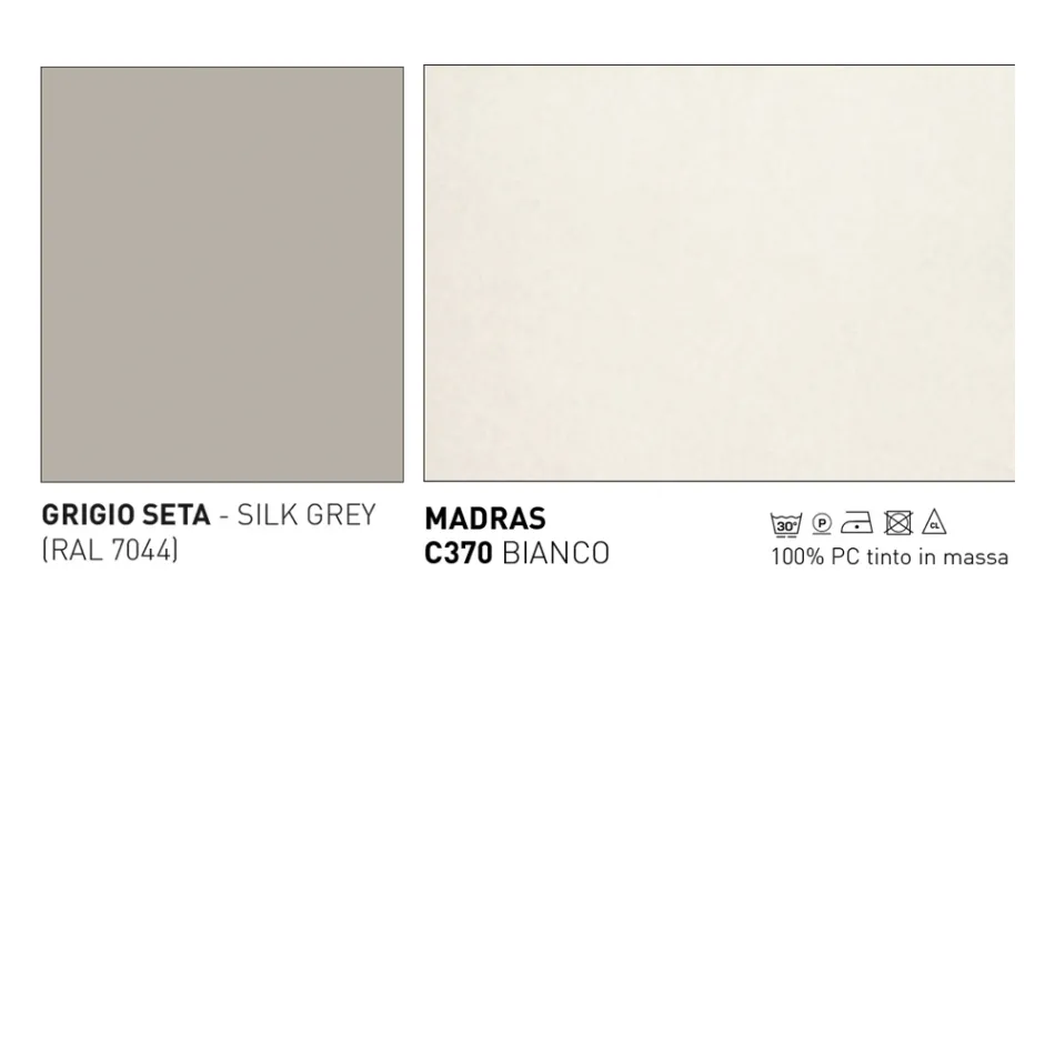 Outdoor Stool with Pillows Included Made in Italy - Noss by Varaschin Viadurini