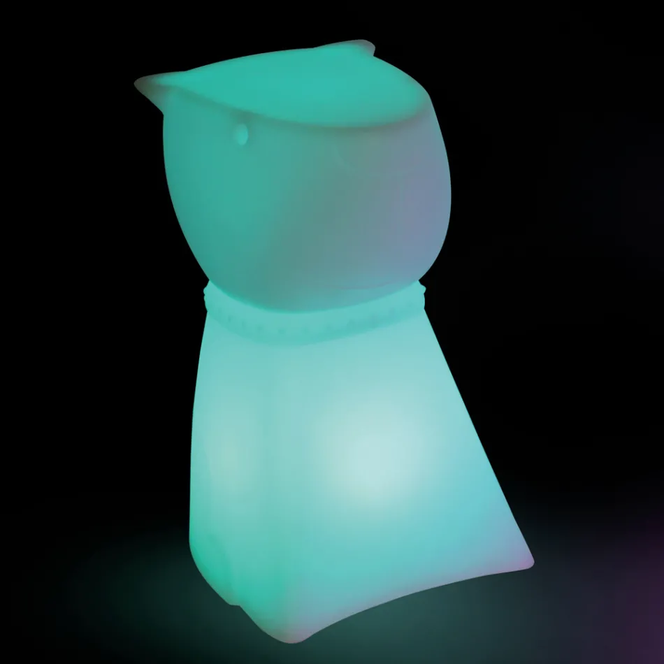 Rechargeable Outdoor Stool in the Shape of a Dog in Polypropylene - Ardea Viadurini