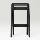 Folding and Stackable Stool in Solid Ash - Write Viadurini