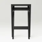 Folding and Stackable Stool in Solid Ash - Write Viadurini