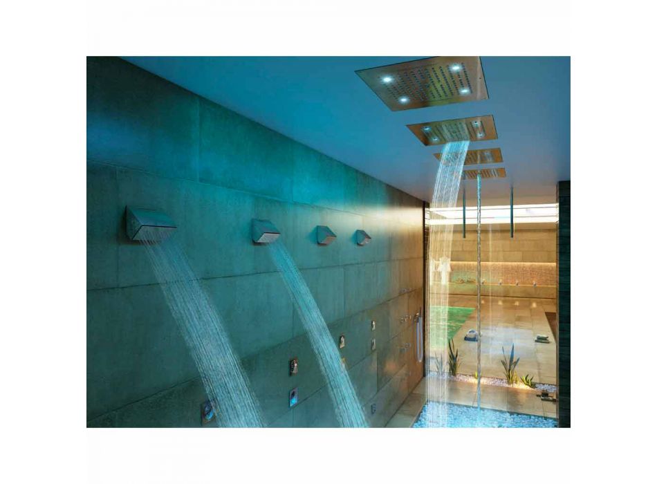 Shower head with chromotherapy two modern design Dream jets