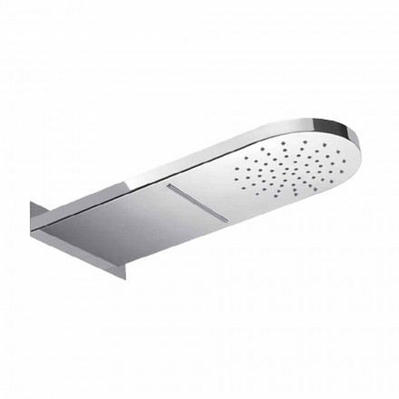 Wall Shower Head with Shower Jet and Waterfall Made in Italy - Como Viadurini