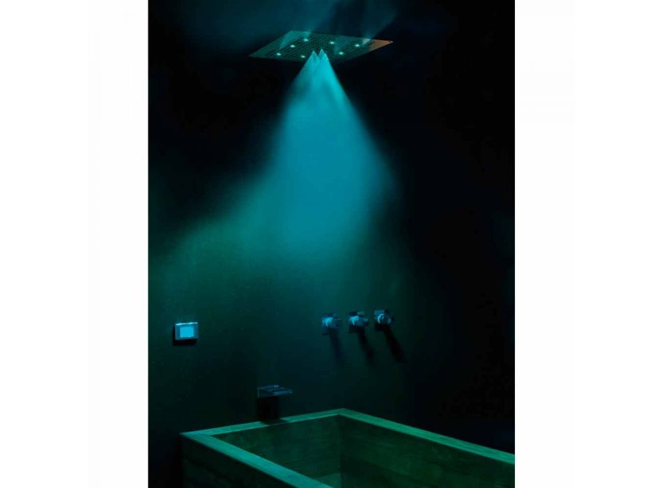 Ceiling shower head with chromotherapy and two jets Dream Neb Viadurini