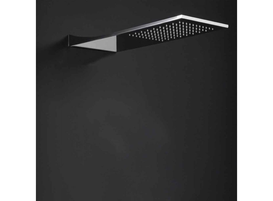 Stainless Steel Shower Head with Rain Jet Made in Italy - Fiordo Viadurini