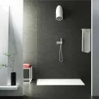 Modern wall shower head in Luxolid made in Italy, Rubano Viadurini