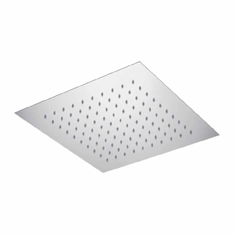 Square Ceiling Shower Head in Steel Made in Italy - Starch Viadurini