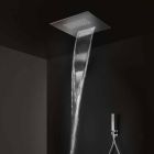 Square Stainless Steel Shower Head with Double Jet Made in Italy - Nello Viadurini