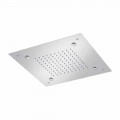 Square Stainless Steel Shower Head with Nebulizers Made in Italy - Selmo