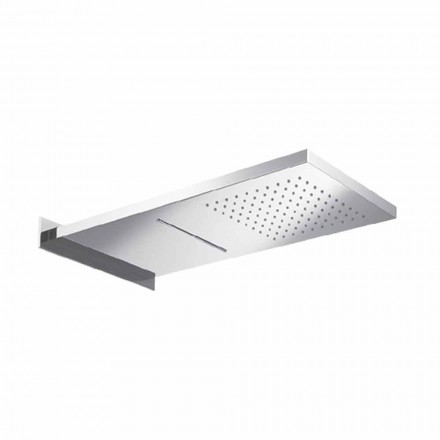 Rectangular Stainless Steel Wall Shower Head Made in Italy - Anito Viadurini
