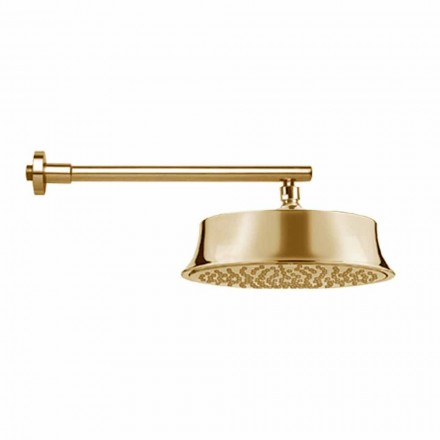 Round Wall Shower Head in Brass Classic Style Made in Italy - Betto Viadurini