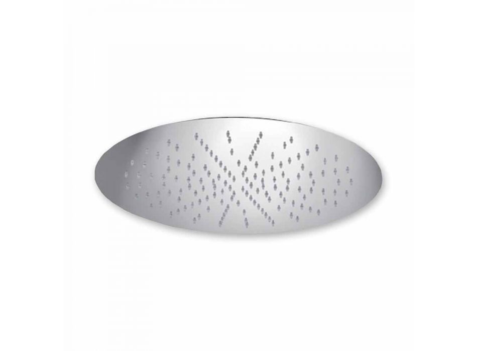 Round Ceiling Shower Head in Modern Steel Made in Italy - Damian Viadurini