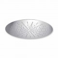 Round Ceiling Shower Head in Modern Steel Made in Italy - Damian