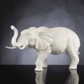 Handcrafted Elephant Shaped Ceramic Ornament Made in Italy - Fante