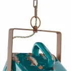 Suspension design spotlight in vintage ceramic and iron Allie Viadurini