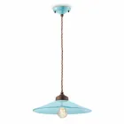 colored ceramic suspension and antique brass Maya Ferroluce Viadurini