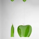 Suspension in Ceramics of Apple Shaped Design - Fruits Aldo Bernardi Viadurini