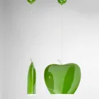 Suspension in Ceramics of Apple Shaped Design - Fruits Aldo Bernardi Viadurini
