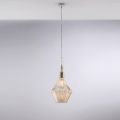 Iron Pendant Lamp with Pyrex Glass Made in Italy - Olimpo