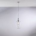 Iron Pendant Lamp with Pyrex Glass Made in Italy - Sparta