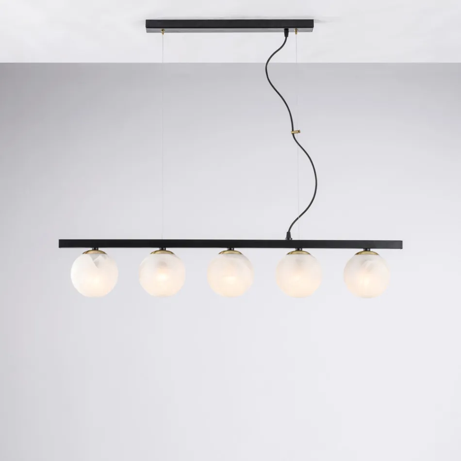 Lacquered Iron Pendant Lamp Made in Italy for Interior Decorating - Berlin Viadurini