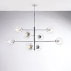Made in Italy Iron Pendant Lamp for Interior Decorating - Creta Viadurini