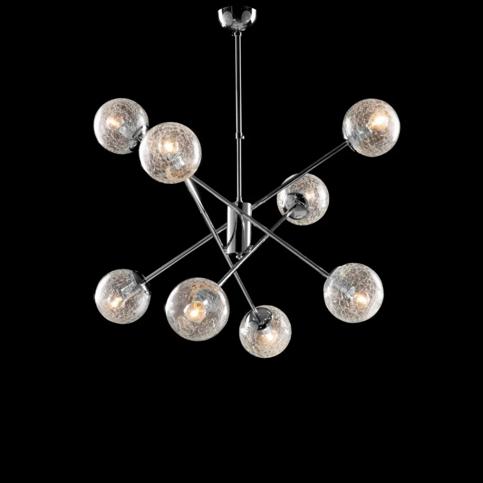 Made in Italy Iron Pendant Lamp for Interior Decorating - Monaco Viadurini
