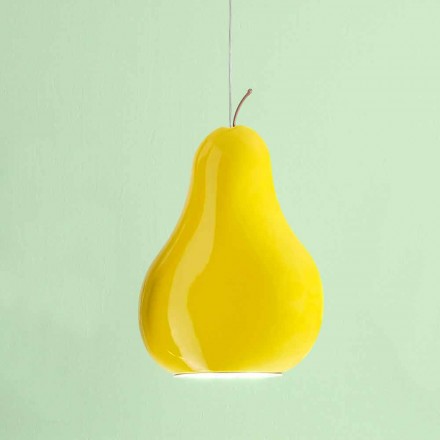Modern Pear-Shaped Ceramic Suspension - Fruits Aldo Bernardi Viadurini