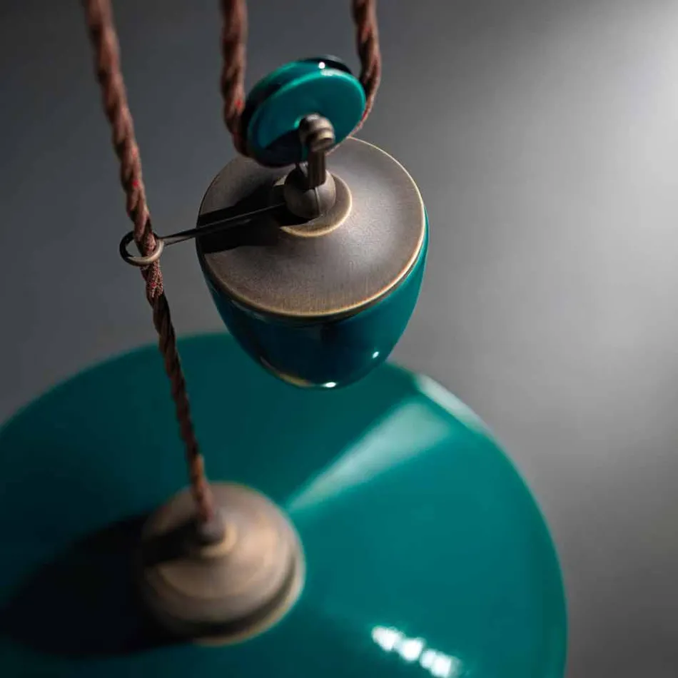 ceramic suspension and downs Britney Ferroluce antique brass Viadurini