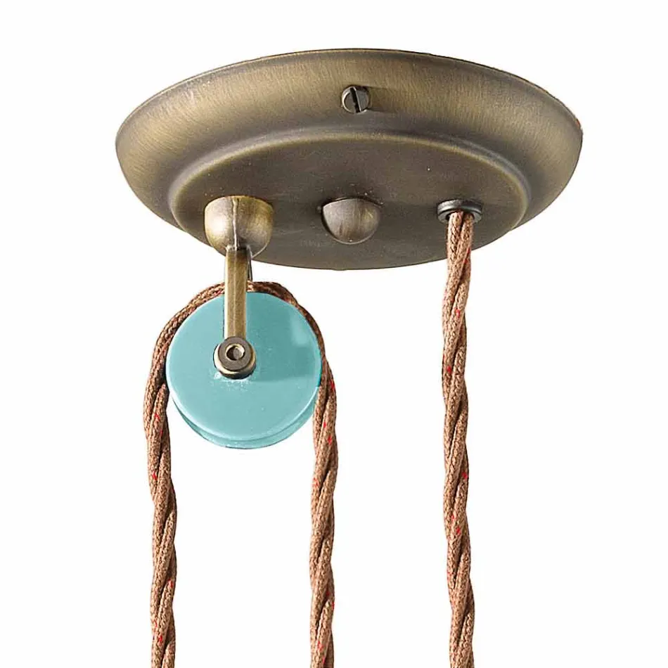 ceramic suspension and downs Britney Ferroluce antique brass Viadurini