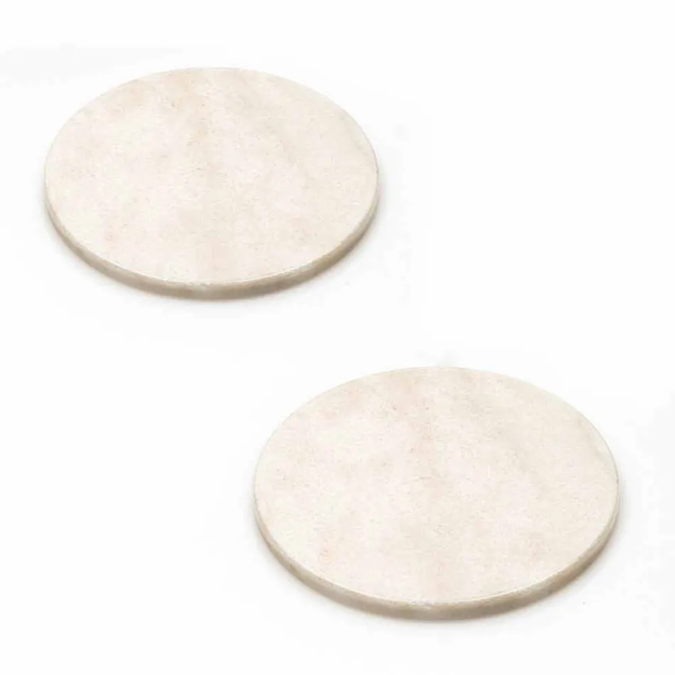 Modern coasters in Colored Marble Made in Italy, 2 Pieces - Nessa Viadurini