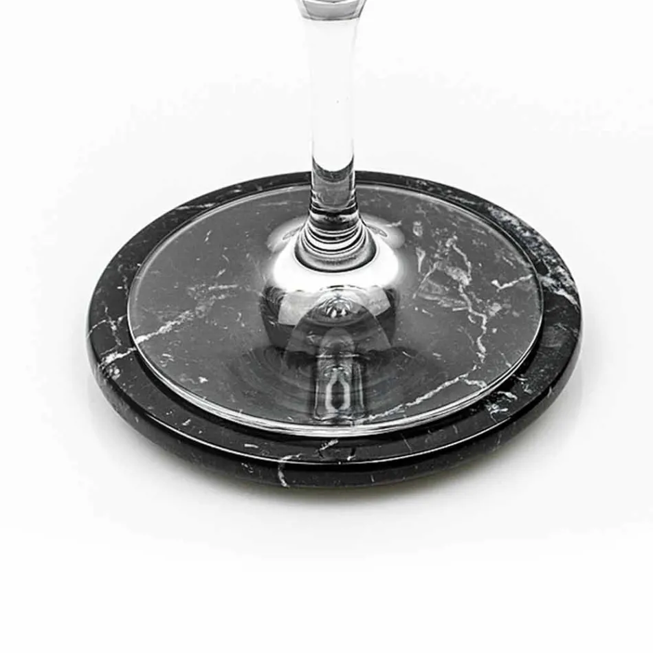 Modern coasters in Colored Marble Made in Italy, 2 Pieces - Nessa Viadurini