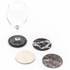 Modern coasters in Colored Marble Made in Italy, 2 Pieces - Nessa Viadurini