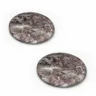 Modern coasters in Colored Marble Made in Italy, 2 Pieces - Nessa Viadurini