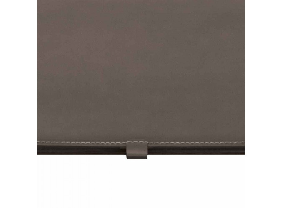 Design Desk Pad in Regenerated Openable Leather Made in Italy - Aristotle Viadurini