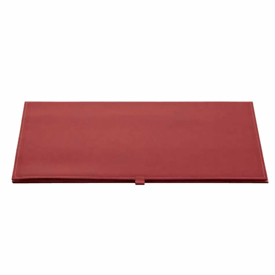 Design Desk Pad in Regenerated Openable Leather Made in Italy - Aristotle Viadurini