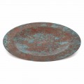 Hand-Tinned Green or Brown Copper Placemat 31 cm 6 Pieces - Rocho