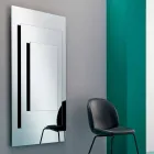 Three-Layer Wall Mirror and Black Structure Italian Design - Plaudio Viadurini