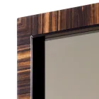 Wall-mounted / floor mirror in ebony wood Grilli Zarafa made in Italy Viadurini