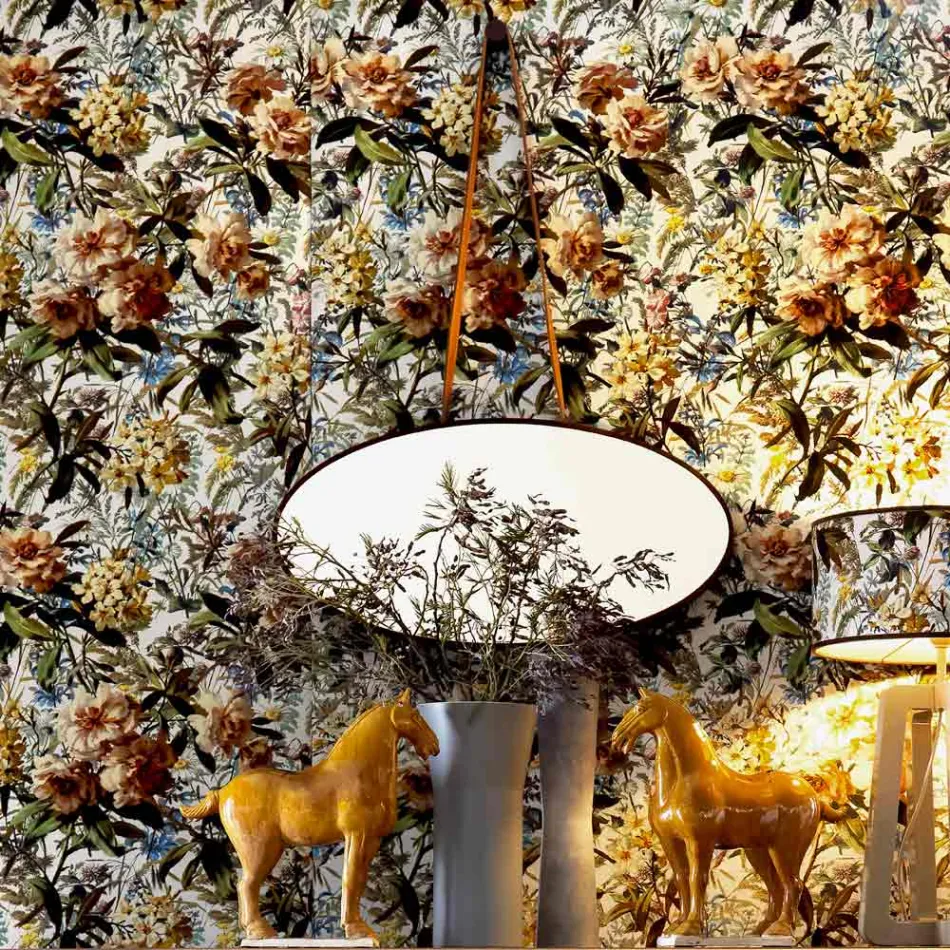 Wall-mounted / floor mirror in solid wood Grilli York made in Italy Viadurini