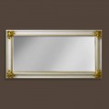 Modern design handmade wooden wall mirror made in Italy Stefano