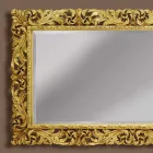 Wooden wall mirror with modern lines handmade in Italy Alex Viadurini