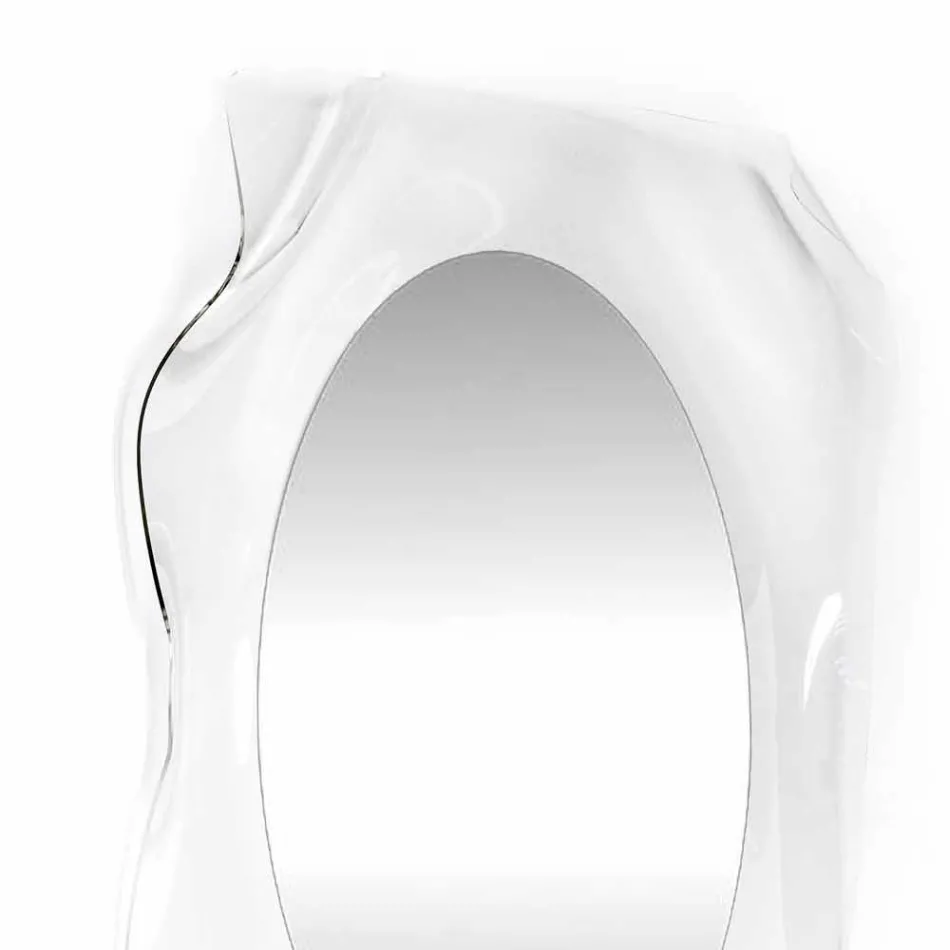 Diva modern design transparent wall mirror, made in Italy Viadurini