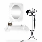 Diva modern design transparent wall mirror, made in Italy Viadurini