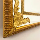 Rectangular wall mirror in wood, produced in Italy, Valentino Viadurini