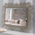 Modern Design Rectangular Wall Mirror in Tortora Plexiglass - Selly