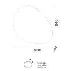 Mirror with Reversible LED Backlighting Made in Italy - Talk Viadurini