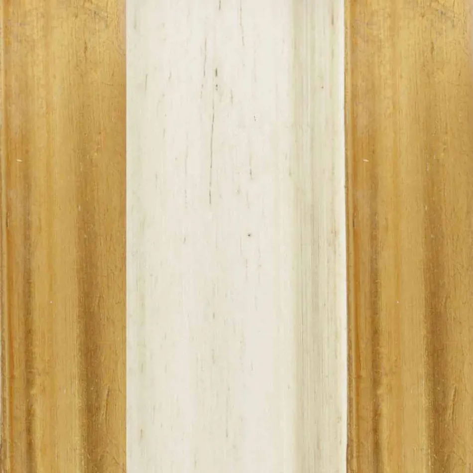 Silver, ivory and gold wood wall mirror made in Italy Vittorio Viadurini